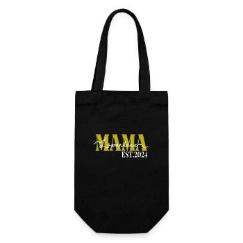 Mama Löwenherz 2024 Beste Mama Geschenk - Geschenkbeutel für Flaschen - Schwarz - Vorne