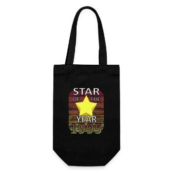 Star Year 1995 Birthday Shirt Legend - Gift Bag for Bottles - black - Front