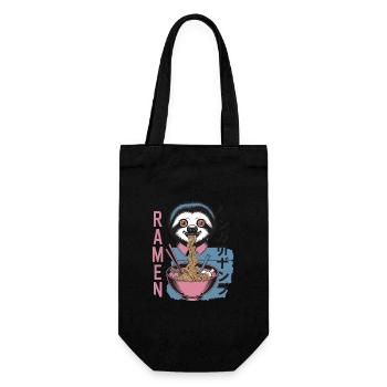 Sloth Eats Ramen Japon Noodle Design - Sac à bouteille - noir - Devant