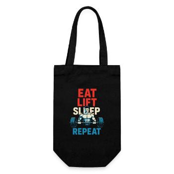 Eat Lift Sleep Repeat Fitness Chemise de musculation - Sac à bouteille - noir - Devant