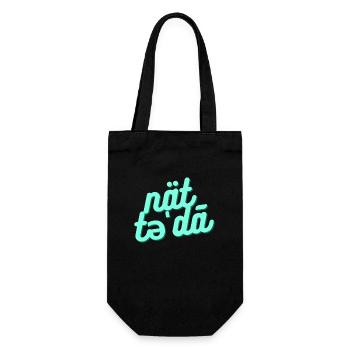 Nicht heute / not today - Geschenkbeutel für Flaschen - Schwarz - Vorne