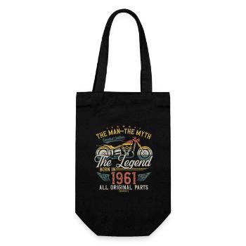1961 Vintage homme mythe légende moto - Sac à bouteille - noir - Devant