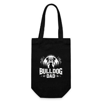 BULLDOG DAD, BULLDOG GUARDIAN: FOREST SENTINEL - Gift Bag for Bottles - black - Front