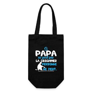 Si Papa ne peut pas la dégommer personne ne peut - Sac à bouteille - noir - Devant