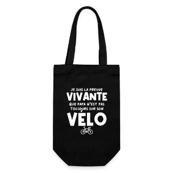 Preuve vivante : papa n'est pas que cycliste - Sac à bouteille - noir - Devant