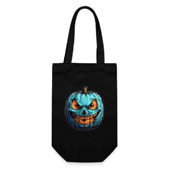 Halloween Kürbis - Geschenkbeutel für Flaschen - Schwarz - Vorne