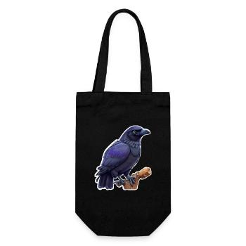 Crow - Gift Bag for Bottles - black - Front