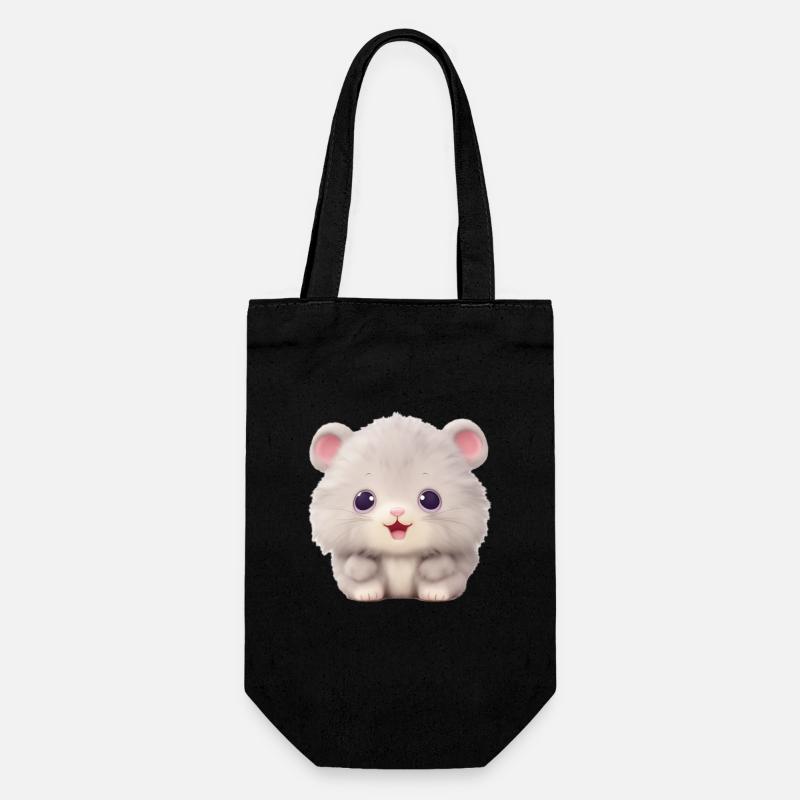 Cute Animal - Geschenkbeutel für Flaschen - Schwarz