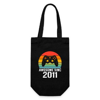 2011 Birthday Gift for All Gamers 2011 - Gift Bag for Bottles - black - Front