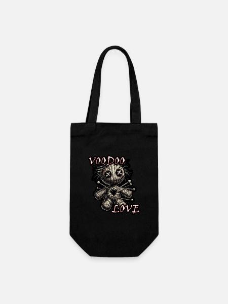 VOODOO LOVE Girl - Geschenkbeutel für Flaschen - Schwarz