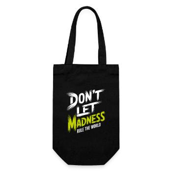 Arrêtez la folie - Sac à bouteille - noir - Devant