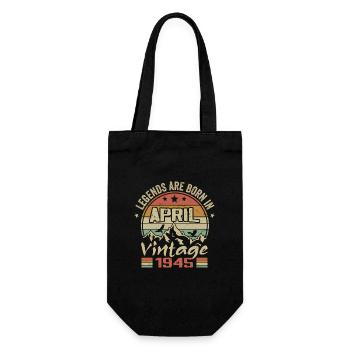 Né En Avril 1945 Vintage - Cadeau Avril 1945 - Sac à bouteille - noir - Devant