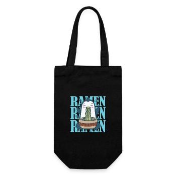 Penguin with Ramen Noodles Antarctica Bird - Gift Bag for Bottles - black - Front