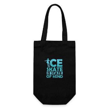 Ice Skate is State of Mind Skating - Gift Bag for Bottles - black - Front