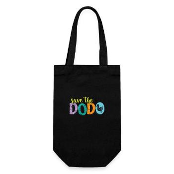 Sauvez l’oiseau Dodo de l’île Maurice - Sac à bouteille - noir - Devant