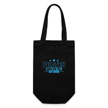 Pilates Make me feel so good Powerhouse - Gift Bag for Bottles - black - Front