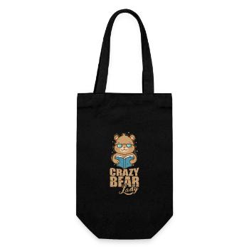 Crazy Bear Lady Forest Animal - Sac à bouteille - noir - Devant