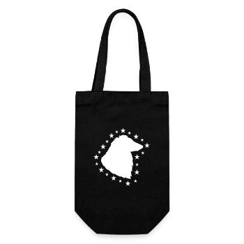 Collie - Geschenkbeutel für Flaschen - Schwarz - Vorne