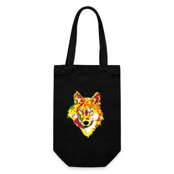 Awaken Your Alpha - Strengthen Your Wolf Spirit - Gift Bag for Bottles - black - Front