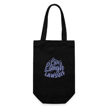 Live Rire Procès Avocat Profession Avocat - Sac à bouteille - noir - Devant
