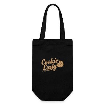Cookie Lady Konditor Torte - Geschenkbeutel für Flaschen - Schwarz - Vorne