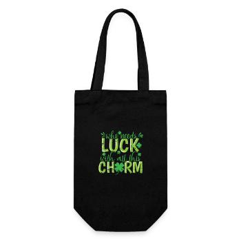 Qui a besoin de chance avec tout ce charme - Sac à bouteille - noir - Devant