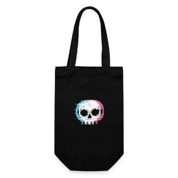 Skull Gothic Styl - Gift Bag for Bottles - black - Front