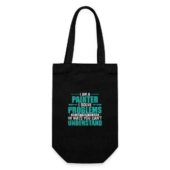 Je suis un peintre je résous des problèmes Profession - Sac à bouteille - noir - Devant