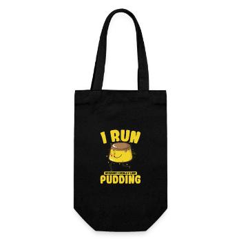 Only Interested in Pudding Dessert - Gift Bag for Bottles - black - Front