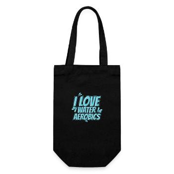 I Love Water Aerobics Sport - Geschenkbeutel für Flaschen - Schwarz - Vorne