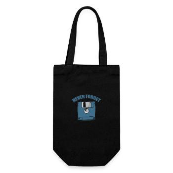 N’oubliez jamais le module de mémoire rétro de disquette - Sac à bouteille - noir - Devant