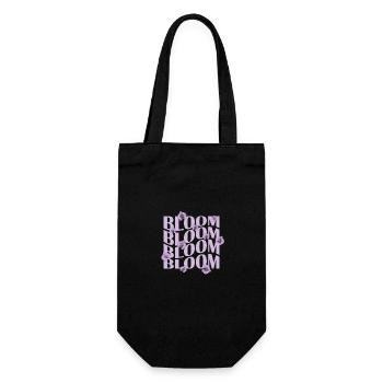 Bloom Orchid Plant Flower - Gift Bag for Bottles - black - Front