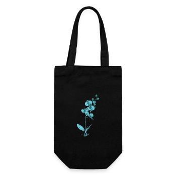 Plante, Orchidée, Fleur, Plante - Sac à bouteille - noir - Devant
