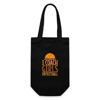 You don't Scare Me I Coach Girls Basketball - Gift Bag for Bottles - black - Front