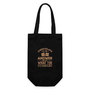 Chocolate is the Answer Whole Milk - Gift Bag for Bottles - black - Front