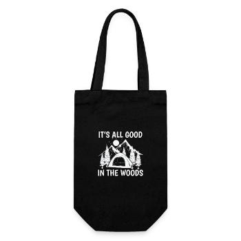 It's all good in the Woods Camping Holidays - Gift Bag for Bottles - black - Front