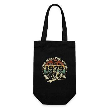 Millésime 1979 né homme mythe légende - Sac à bouteille - noir - Devant