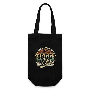 Vintage 1955 né homme mythe légende - Sac à bouteille - noir - Devant
