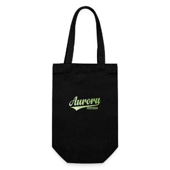 Aurora, a city in the state of Colorado - Gift Bag for Bottles - black - Front