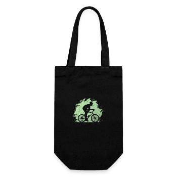 Riding a bike outdoors - Gift Bag for Bottles - black - Front