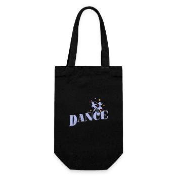 Dance couple "Dance" - Gift Bag for Bottles - black - Front