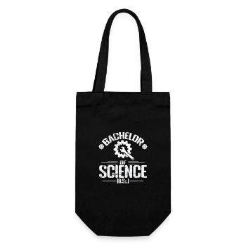 Bachelor of Science Wissenschaftliche Studien - Geschenkbeutel für Flaschen - Schwarz - Vorne