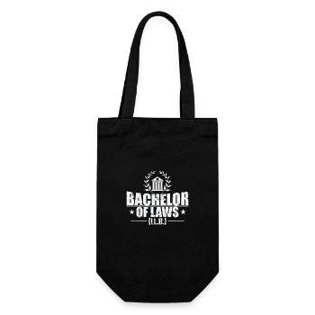 Bachelor of Laws in Law - Gift Bag for Bottles - black - Front
