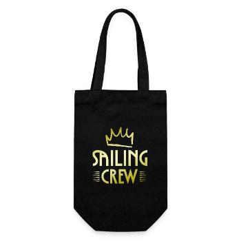 Sailing Crew - Geschenkbeutel für Flaschen - Schwarz - Vorne