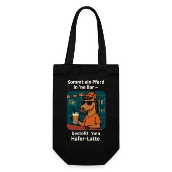 Cheval au Bar Oat Latte - Sac à bouteille - noir - Devant
