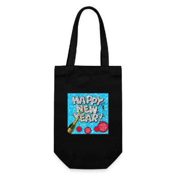 Bonne année ! - Sac à bouteille - noir - Devant