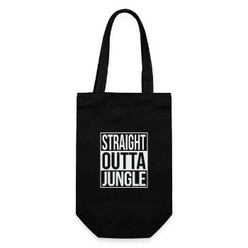 Straight Outta Jungle - Gift Bag for Bottles - black - Front