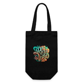 Living Pura Vida to the Fullest - Gift Bag for Bottles - black - Front