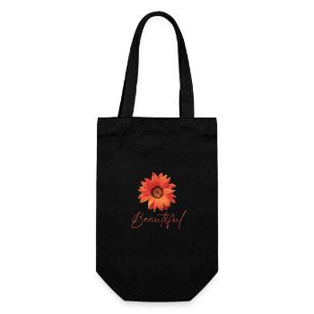 Fleur Beautiul Gaïa - Sac à bouteille - noir - Devant