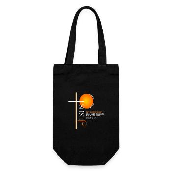 I am with you - Gift Bag for Bottles - black - Front
